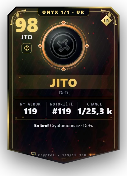 Carte Reflex Jito, version Onyx 1/1