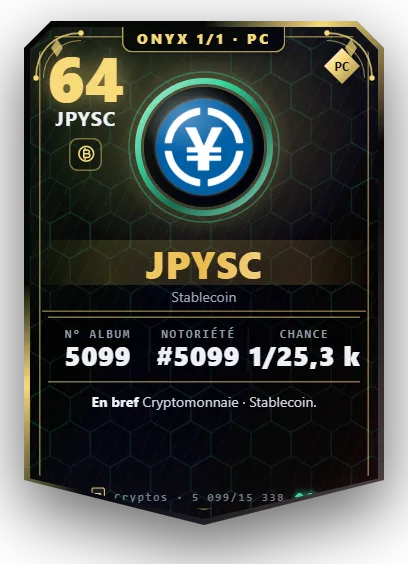 Carte Reflex JPYSC, version Onyx 1/1