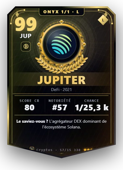 Carte Reflex Jupiter, version Onyx 1/1