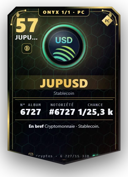 Carte Reflex JupUSD, version Onyx 1/1
