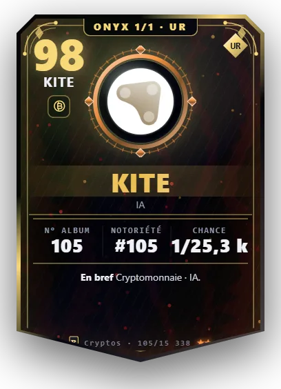 Carte Reflex Kite, version Onyx 1/1