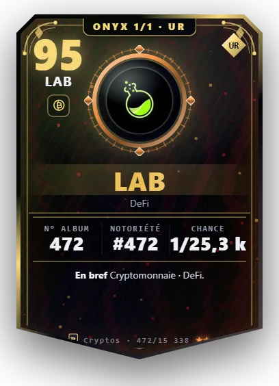 Carte Reflex LAB, version Onyx 1/1