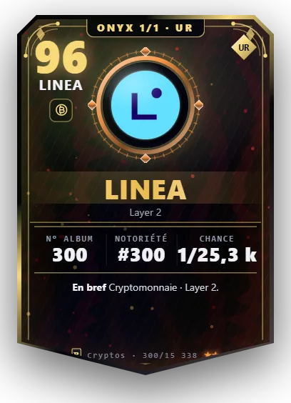 Carte Reflex Linea, version Onyx 1/1