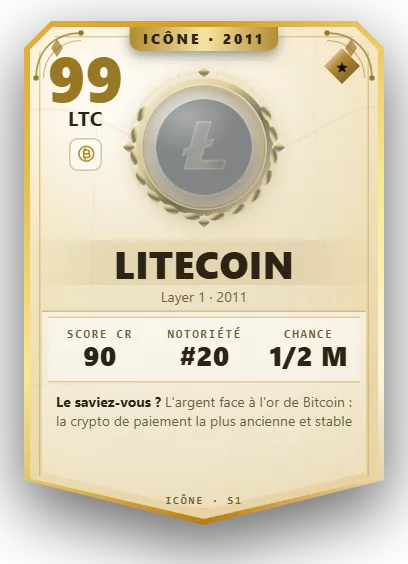 Carte Reflex Litecoin, version Icône · 2011