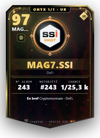Carte Reflex MAG7.ssi, version Onyx 1/1