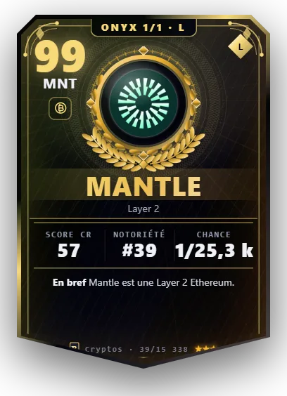 Carte Reflex Mantle, version Onyx 1/1