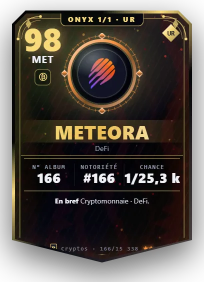 Carte Reflex Meteora, version Onyx 1/1