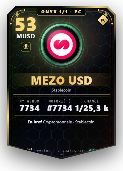 Carte Reflex Mezo USD, version Onyx 1/1