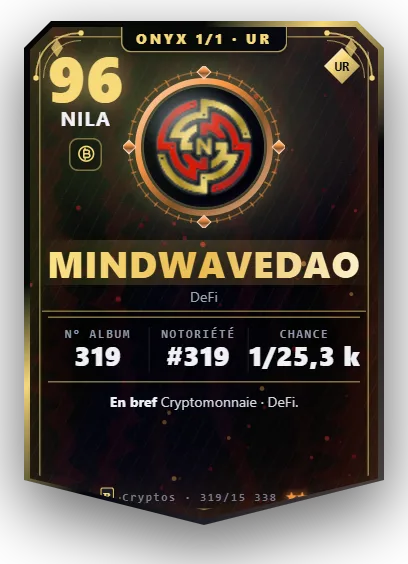 Carte Reflex MindWaveDAO, version Onyx 1/1