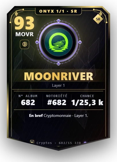 Carte Reflex Moonriver, version Onyx 1/1
