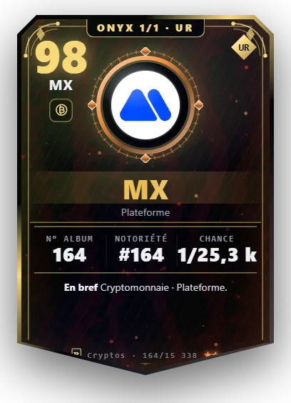 Carte Reflex MX, version Onyx 1/1