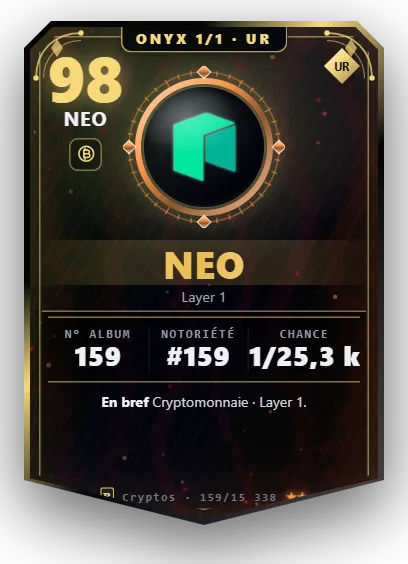 Carte Reflex NEO, version Onyx 1/1