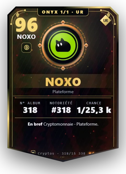 Carte Reflex NOXO, version Onyx 1/1