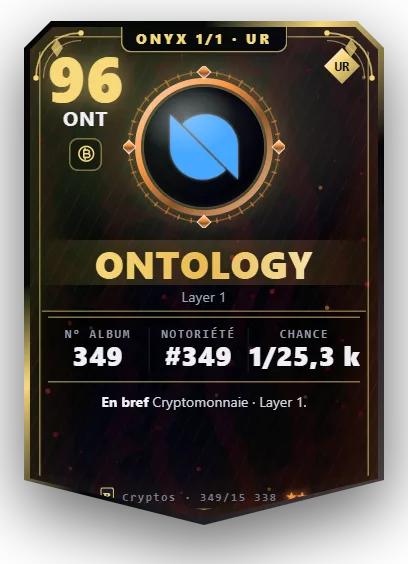 Carte Reflex Ontology, version Onyx 1/1