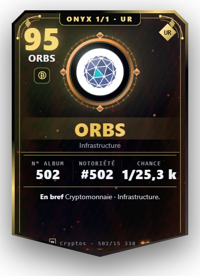 Carte Reflex Orbs, version Onyx 1/1
