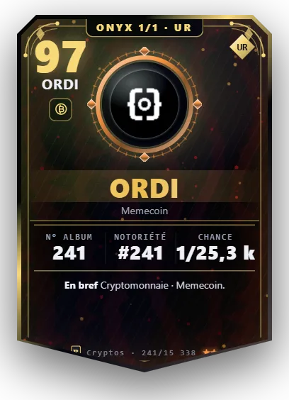 Carte Reflex ORDI, version Onyx 1/1