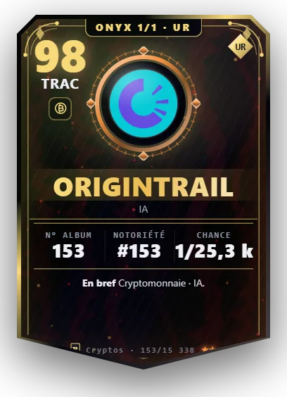 Carte Reflex OriginTrail, version Onyx 1/1