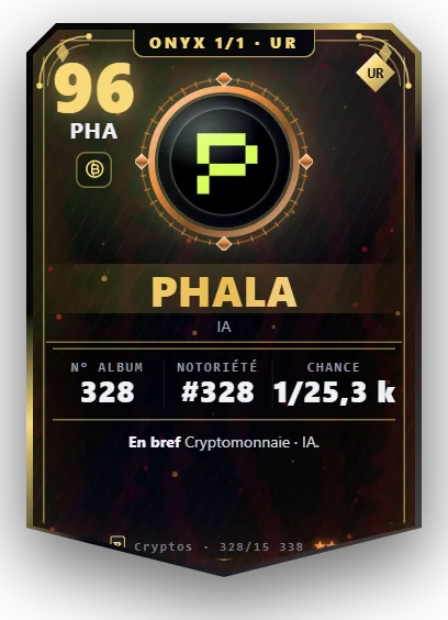 Carte Reflex PHALA, version Onyx 1/1