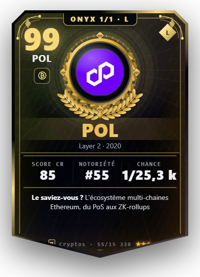Carte Reflex POL, version Onyx 1/1