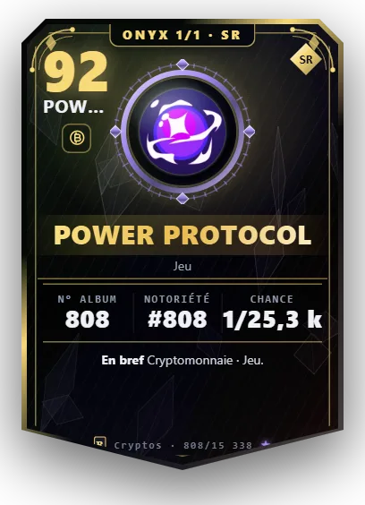 Carte Reflex Power Protocol, version Onyx 1/1