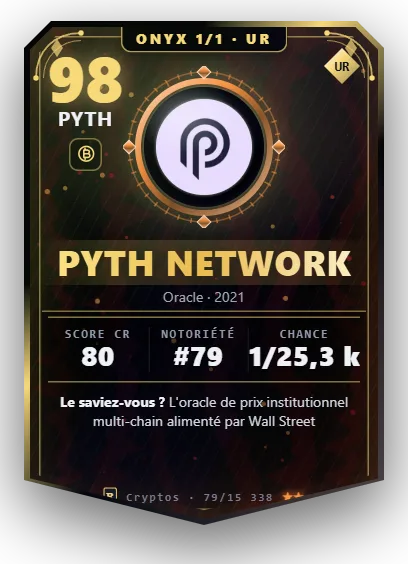 Carte Reflex Pyth Network, version Onyx 1/1