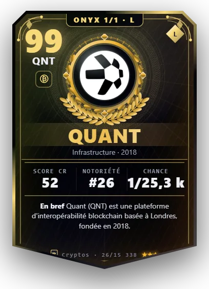 Carte Reflex Quant, version Onyx 1/1