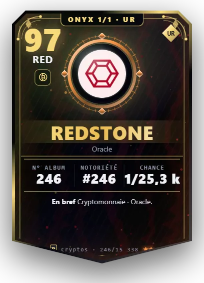 Carte Reflex RedStone, version Onyx 1/1