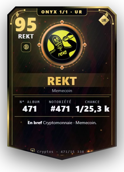 Carte Reflex Rekt, version Onyx 1/1