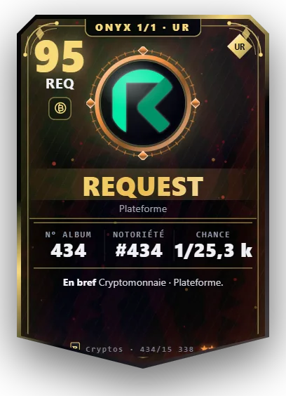 Carte Reflex Request, version Onyx 1/1