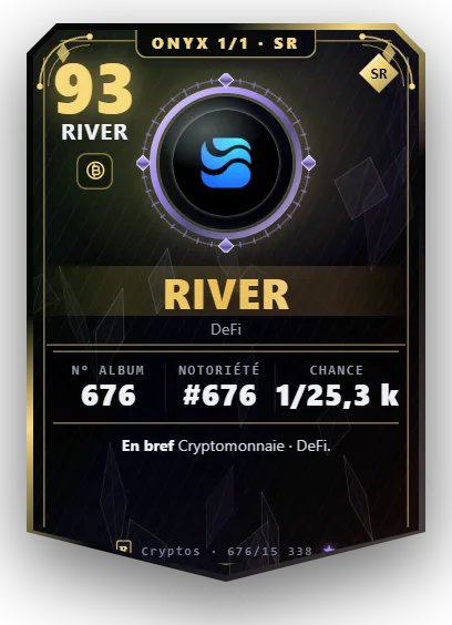 Carte Reflex River, version Onyx 1/1