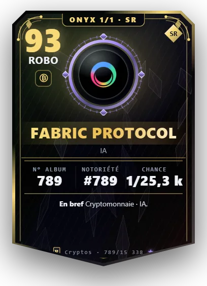 Carte Reflex Fabric Protocol, version Onyx 1/1