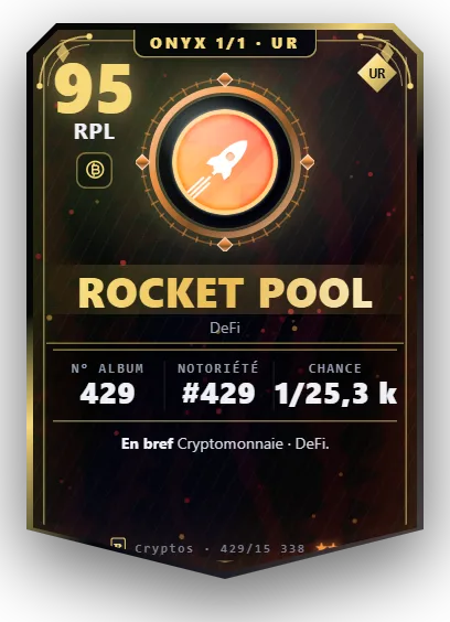 Carte Reflex Rocket Pool, version Onyx 1/1
