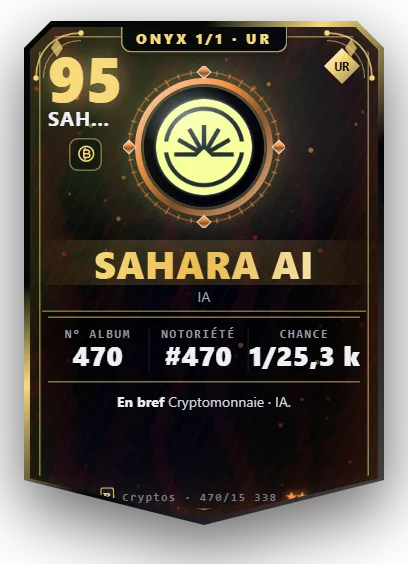 Carte Reflex Sahara AI, version Onyx 1/1