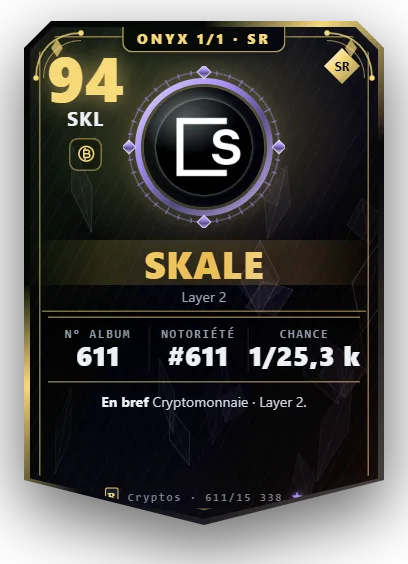 Carte Reflex SKALE, version Onyx 1/1