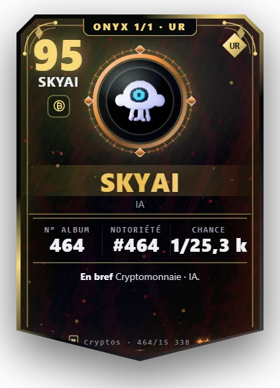 Carte Reflex SkyAI, version Onyx 1/1