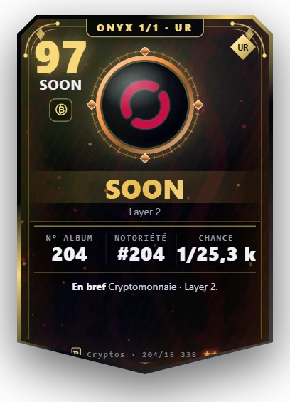 Carte Reflex SOON, version Onyx 1/1