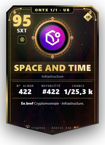Carte Reflex Space and Time, version Onyx 1/1