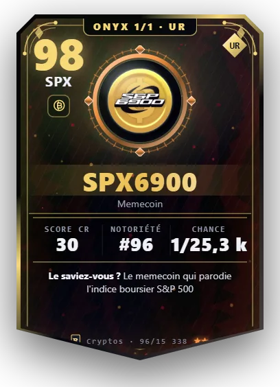 Carte Reflex SPX6900, version Onyx 1/1