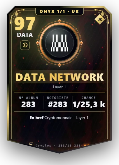 Carte Reflex Data Network, version Onyx 1/1