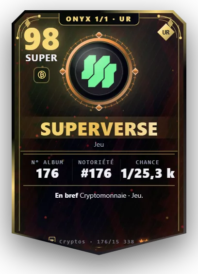 Carte Reflex SuperVerse, version Onyx 1/1