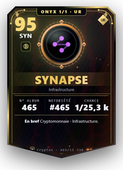 Carte Reflex Synapse, version Onyx 1/1