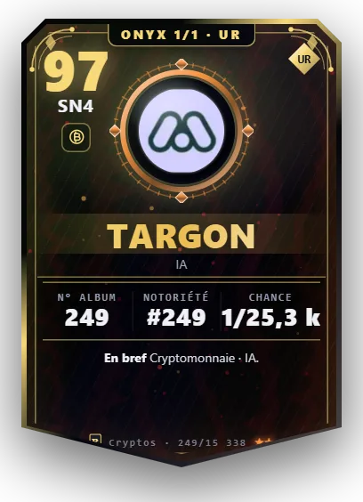 Carte Reflex Targon, version Onyx 1/1