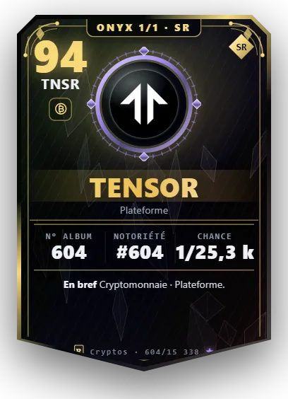 Carte Reflex Tensor, version Onyx 1/1
