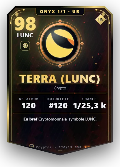 Carte Reflex Terra Luna Classic, version Onyx 1/1