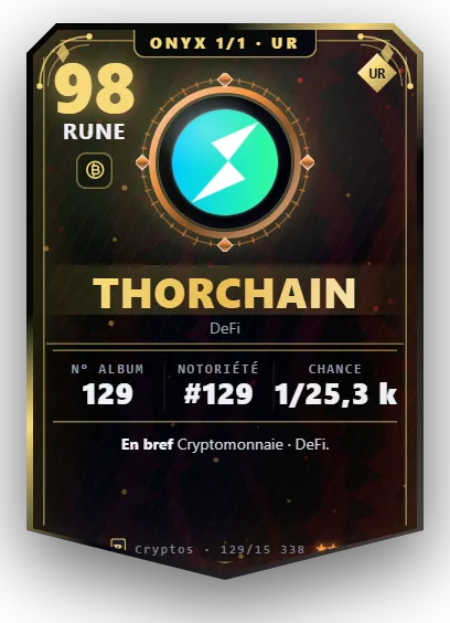 Carte Reflex THORChain, version Onyx 1/1