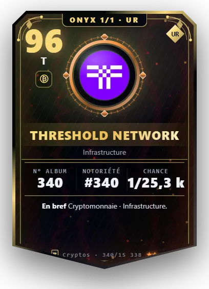 Carte Reflex Threshold Network, version Onyx 1/1