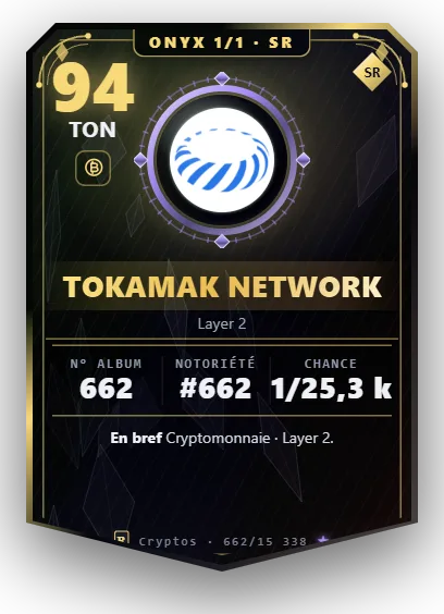 Carte Reflex Tokamak Network, version Onyx 1/1