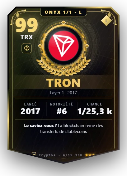 Carte Reflex TRON, version Onyx 1/1