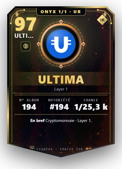 Carte Reflex Ultima, version Onyx 1/1