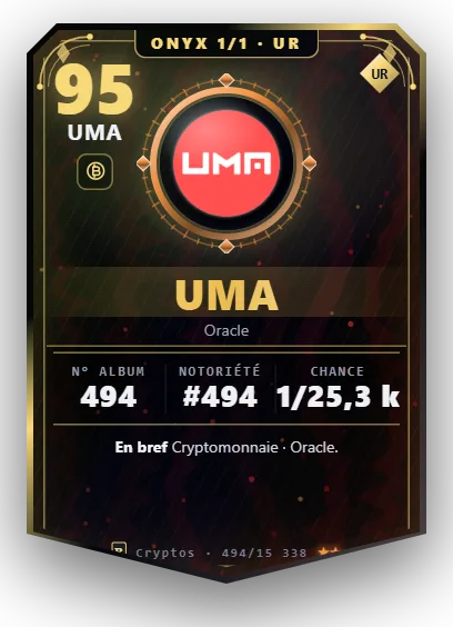Carte Reflex UMA, version Onyx 1/1
